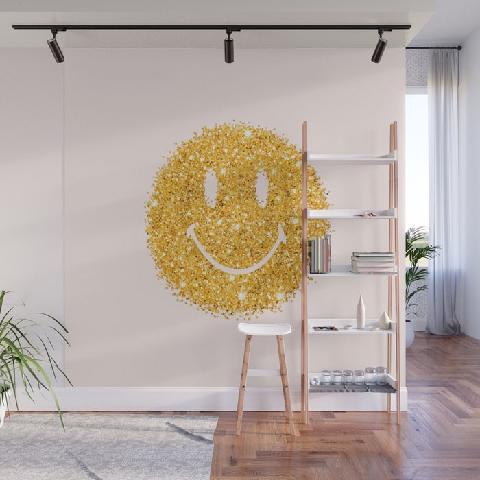 Happy Glitter Wall Mural Gallery Image 1