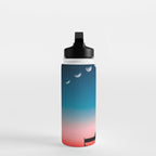 Phases of the moon color time-lapse photography - photographic art print Water Bottle Gallery Image 3