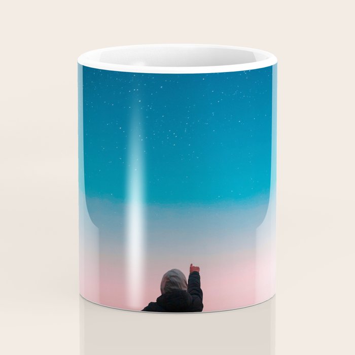 Phases of the moon color time-lapse photography - photographic art print Coffee Mug Gallery Image 4