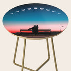 Phases of the moon color time-lapse photography - photographic art print Side Table Gallery Image 2