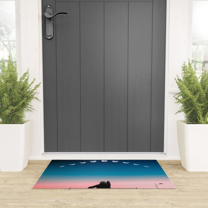 Phases of the moon color time-lapse photography - photographic art print Welcome Mat Gallery Image 3