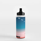 Phases of the moon color time-lapse photography - photographic art print Water Bottle Gallery Image 2