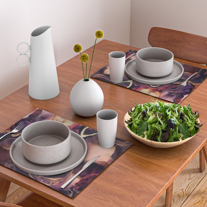 Golden River Abstract Placemat Gallery Image 2