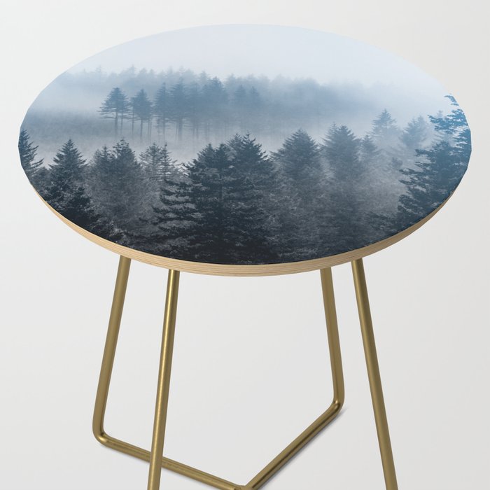 Forest Fog Mountain - Wanderlust Nature Photography Side Table Gallery Image 2