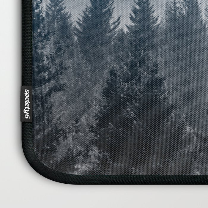 Forest Fog Mountain - Wanderlust Nature Photography Laptop Sleeve Gallery Image 3