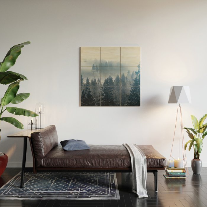 Forest Fog Mountain - Wanderlust Nature Photography Wood Wall Art Gallery Image 2
