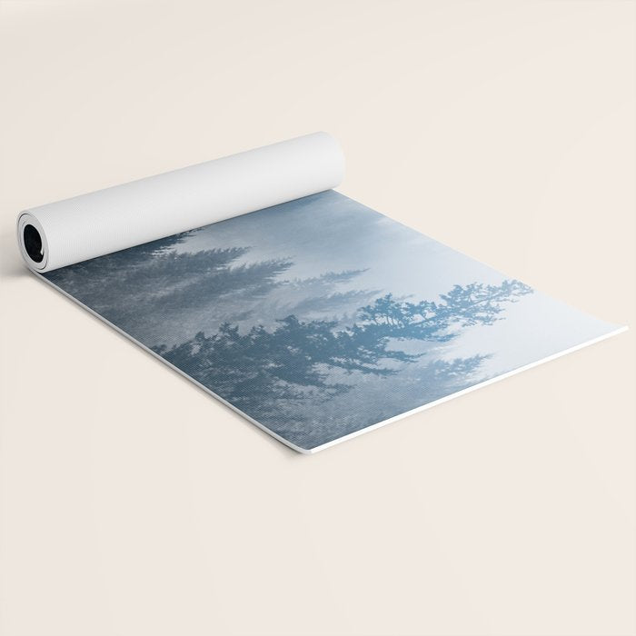 Forest Fog Mountain - Wanderlust Nature Photography Yoga Mat Gallery Image 2