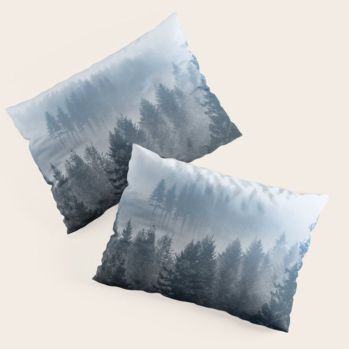 Forest Fog Mountain - Wanderlust Nature Photography Pillow Sham Gallery Image 3