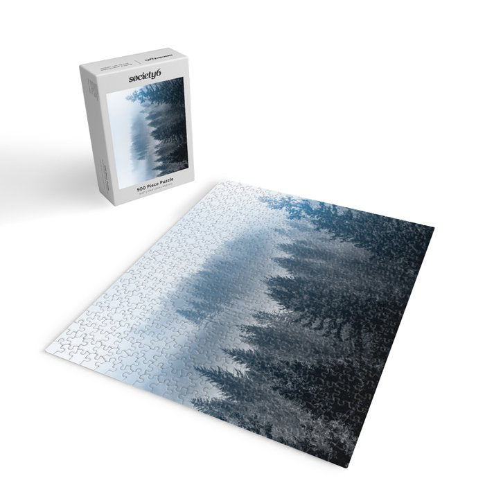 Forest Fog Mountain - Wanderlust Nature Photography Jigsaw Puzzle Gallery Image 2