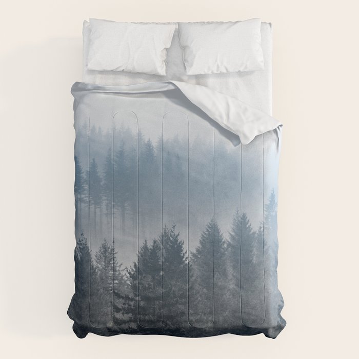 Forest Fog Mountain - Wanderlust Nature Photography Comforter Gallery Image 6