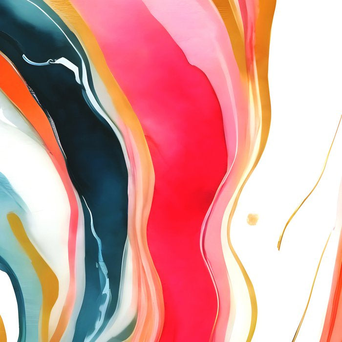 Colorgasmic Marble, Abstract Resin Fluid Painting, Contemporary Eclectic Agate, Bohemian Pink Blue Modern Boho Coffee Mug Gallery Image 2
