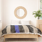 Thin Blue Line Police Flag First Responder USA Hero Duvet Cover Gallery Image 3