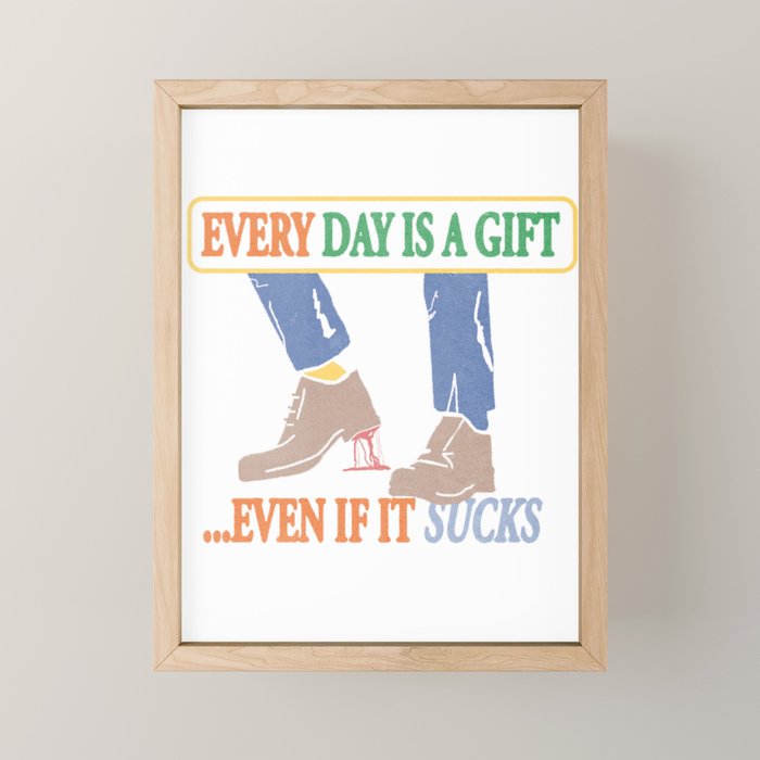 Every Day is a Gift Mini Art Print Gallery Image 1