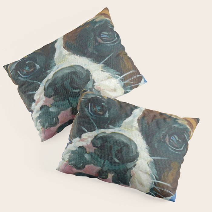 Khloe the Boxer Dog Fine Art Portrait Pillow Sham Gallery Image 1