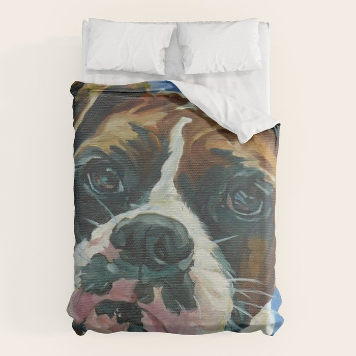 Khloe the Boxer Dog Fine Art Portrait Duvet Cover Gallery Image 1