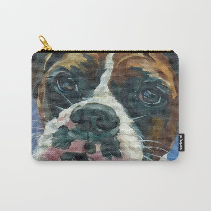 Khloe the Boxer Dog Fine Art Portrait Carry All Pouch Gallery Image 1