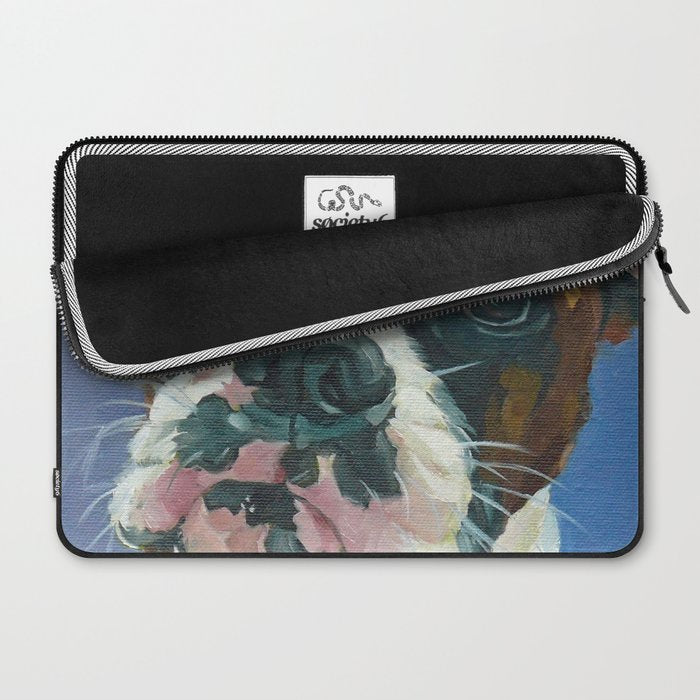 Khloe the Boxer Dog Fine Art Portrait Laptop Sleeve Gallery Image 2