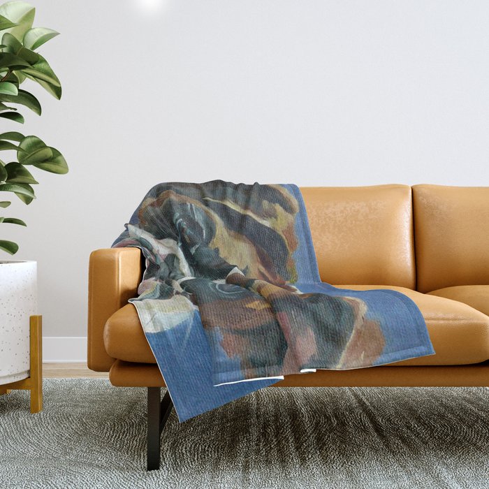 Khloe the Boxer Dog Fine Art Portrait Throw Blanket Gallery Image 1