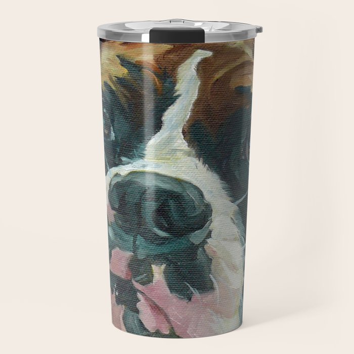 Khloe the Boxer Dog Fine Art Portrait Travel Mug Gallery Image 1