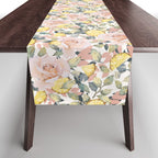Pineapple wedges on rose bushes P Table Runner Gallery Image 1