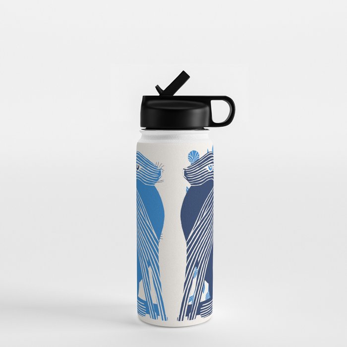 Blue Bunnies Water Bottle Gallery Image 1
