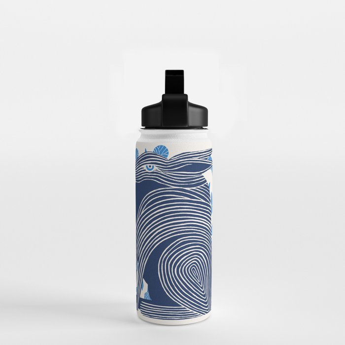 Blue Bunnies Water Bottle Gallery Image 2