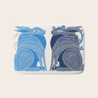 Blue Bunnies Bath Mat Gallery Image 1