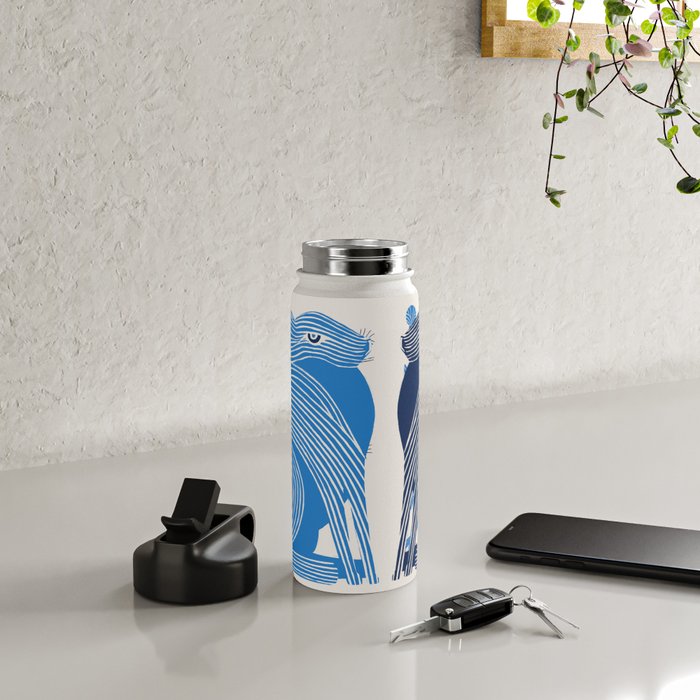 Blue Bunnies Water Bottle Gallery Image 4