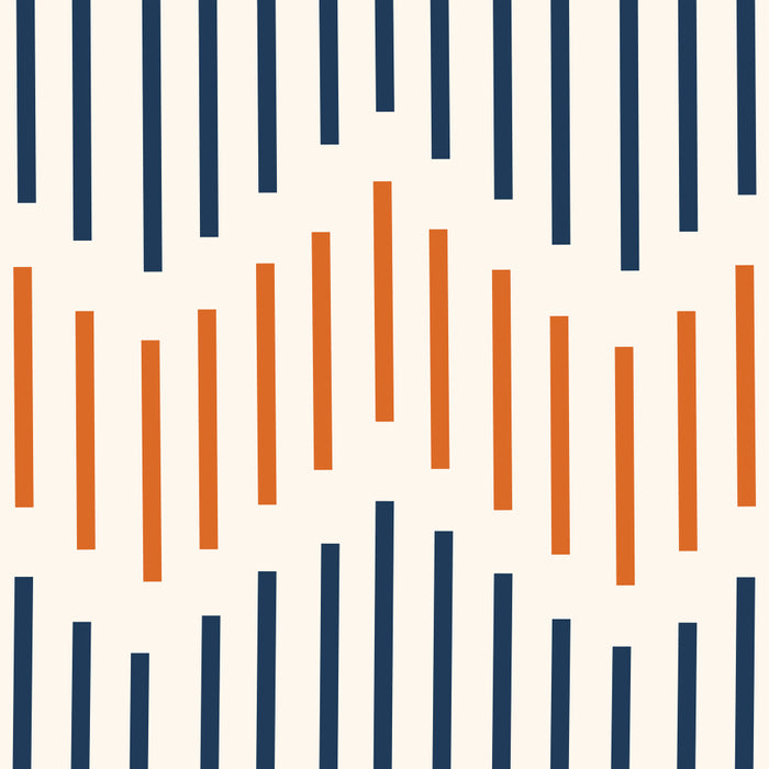 Geometric Arrow Lines 2 in Navy Blue Orange Coffee Mug Gallery Image 2