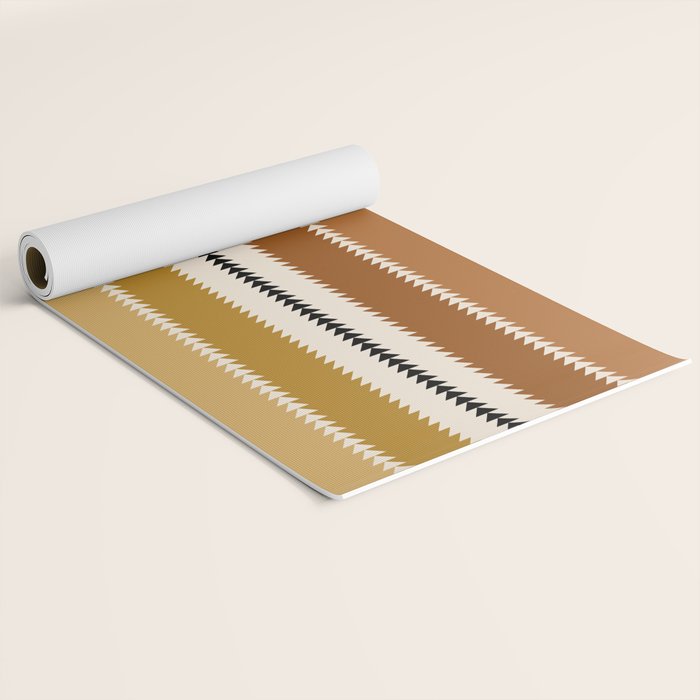 Western Stripes XII Rustic Desert Yoga Mat Gallery Image 2