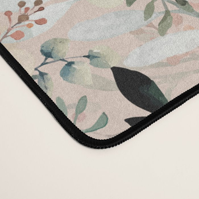 Cottagecore Summer Watercolor Floral Prints Desk Mat Gallery Image 4