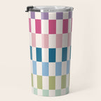 Retro Colorful Stripes Travel Mug Gallery Image 3