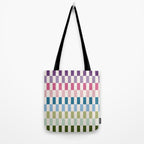 Retro Colorful Stripes Tote Bag Gallery Image 2