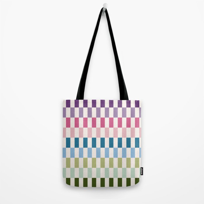 Retro Colorful Stripes Tote Bag Gallery Image 2