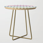 Retro Colorful Stripes Side Table Gallery Image 1