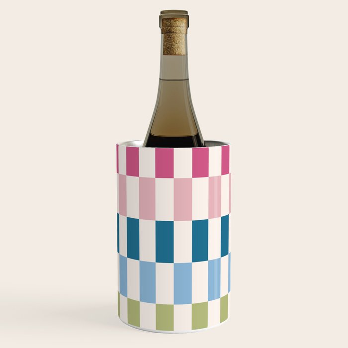 Retro Colorful Stripes Wine Chiller Gallery Image 2