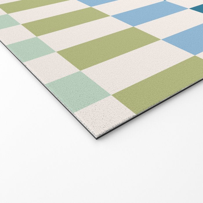 Retro Colorful Stripes Welcome Mat Gallery Image 2