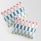 Retro Colorful Stripes Pillow Sham Gallery Image 3