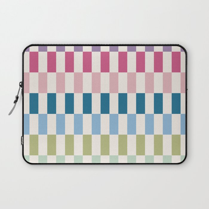Retro Colorful Stripes Laptop Sleeve Gallery Image 1