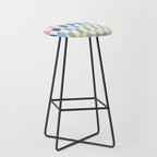 Retro Colorful Stripes Stool Gallery Image 1