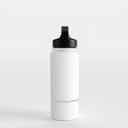 Minimal Cat on a Line Water Bottle Gallery Image 3