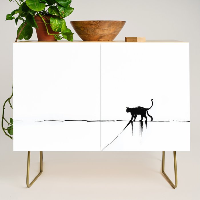 Minimal Cat on a Line Credenza Gallery Image 1