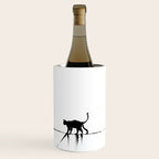 Minimal Cat on a Line Wine Chiller Gallery Image 3