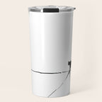 Minimal Cat on a Line Travel Mug Gallery Image 1