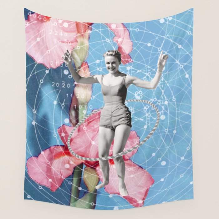 On Joy // Hula-hooping Wall Tapestry Gallery Image 4