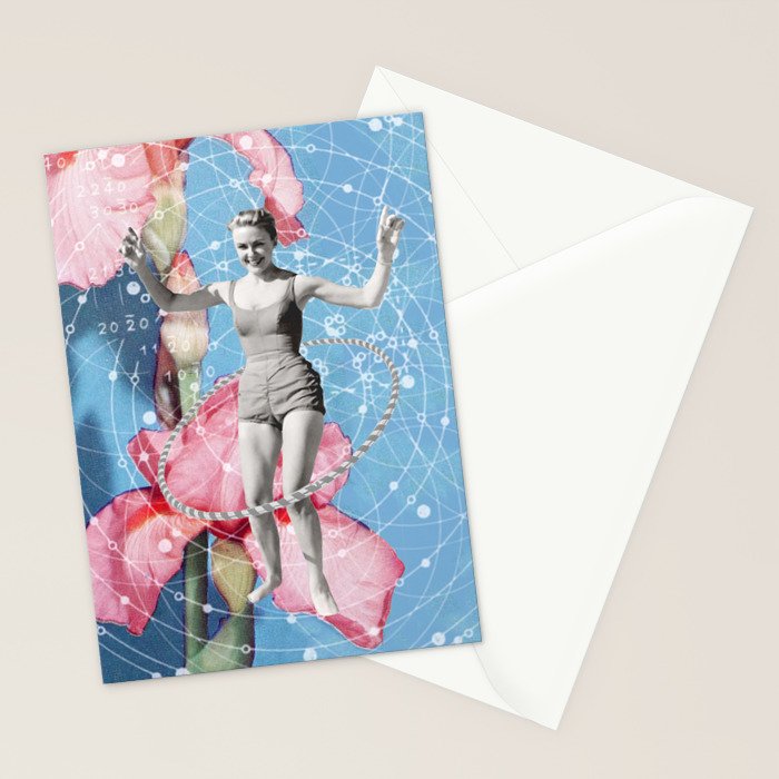 On Joy // Hula-hooping Stationery Card Gallery Image 2
