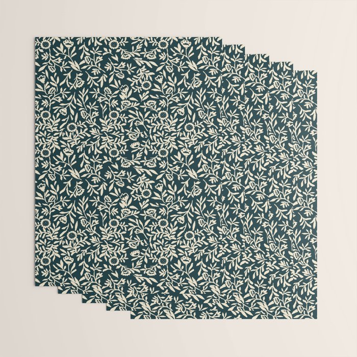 Bold Folk floral pattern Wrapping Paper Gallery Image 3