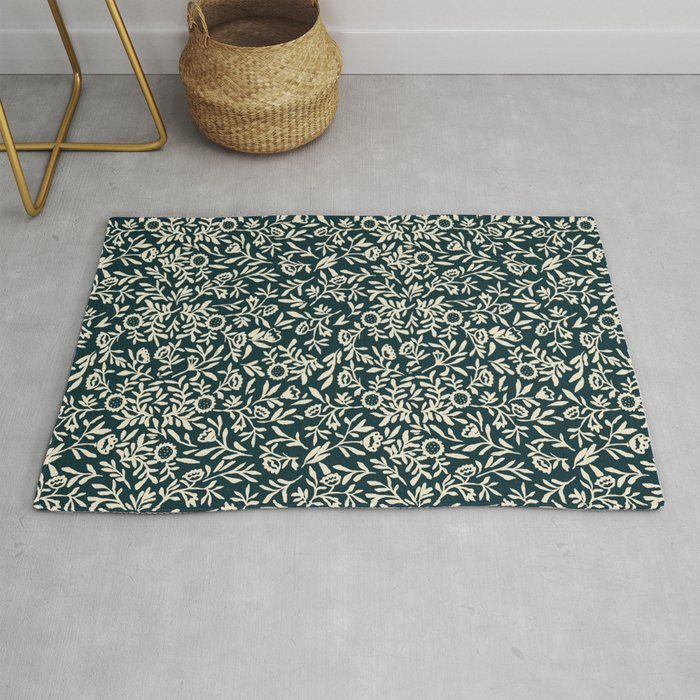 Bold Folk floral pattern Rug Gallery Image 1
