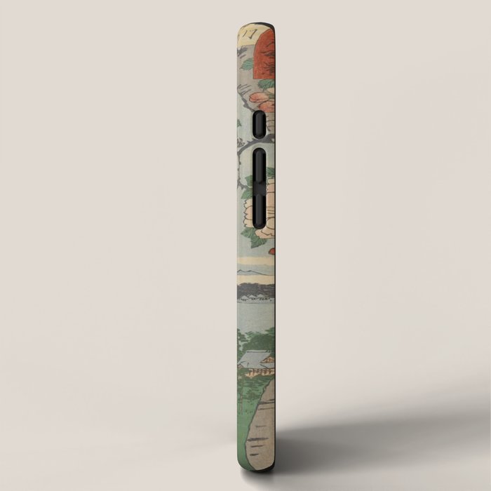 Cherry Blossoms on Spring River Ukiyo-e Japanese Art iPhone Case Gallery Image 2