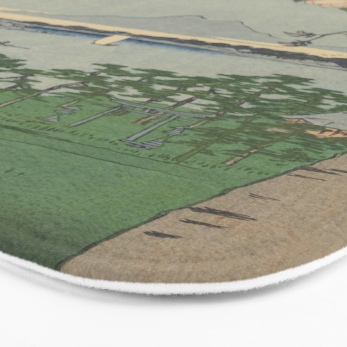 Cherry Blossoms on Spring River Ukiyo-e Japanese Art Bath Mat Gallery Image 3